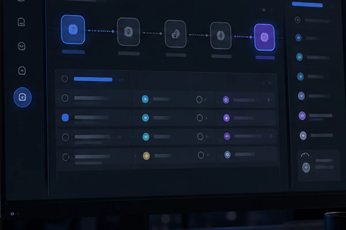 Team AI planning dashboard with human review gates and version history